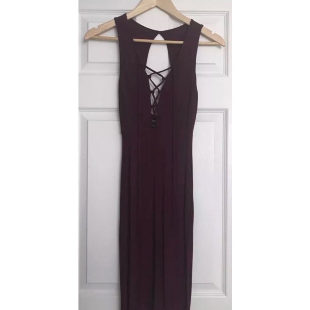 AGACI BURGUNDY DRESS